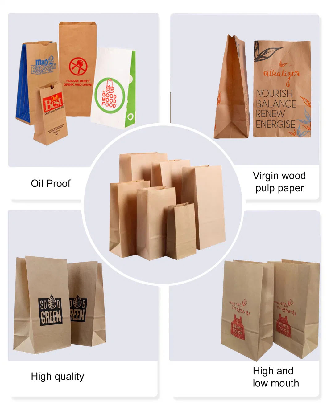 Machine for Making Kraft Paper Bag Rokin Brand Rope Flexiloop Handle Kraft Paperbag for Shop Machine